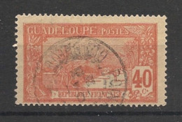 GUADELOUPE - 1905-07 - N°YT. 65 - Grande Soufrière 40c Rouge-orange - Oblitéré / Used - Gebraucht
