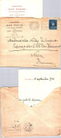 Belgique - Brief Van Charleroi 1 1933 - Cordonnerie Jean Paulus Cuirs Caoutchoucs Avec Courrier - Other & Unclassified