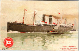 TSS Zeeland - 580/60ft, 11904ton, Red Star Line, From Serie paintings With Red Logo (TSS), By H. Cassiers - Dampfer