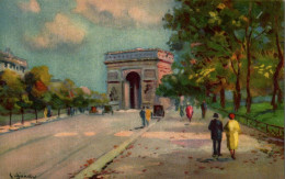 N°3055 W -cpa Paris -illustrateur -arc De Triomphe- - Triumphbogen