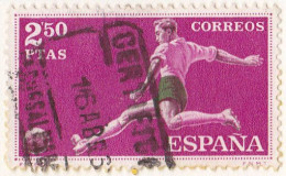 1960 - ESPAÑA - DEPORTES - FUTBOL - EDIFIL 1313 - Oblitérés