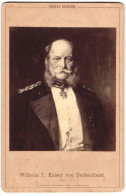 Fotografie Photographische Gesellschaft, Berlin, Kaiser Wilhelm I. Von Preussen In Uniform Mit Halsorden, Nach G. Rich  - Personalità