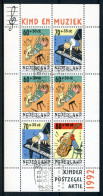 NEDERLAND 1541 Gestempeld Blok 1992 - Kinderzegels, Kind En Muziek - Blocks & Sheetlets