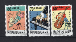 NEDERLAND 1538/1540 MNH 1992 - Kinderzegels, Kind En Muziek -1 - Neufs