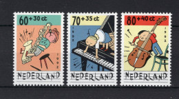 NEDERLAND 1538/1540 MNH 1992 - Kinderzegels, Kind En Muziek - Ungebraucht