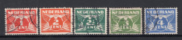 NEDERLAND 144/148 Gestempeld 1924-1925 - Vliegende Duif - Gebraucht