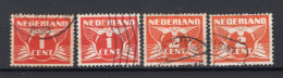 NEDERLAND 144/145 Gestempeld 1924 - Vliegende Duif - Usati