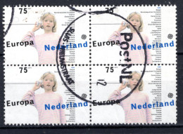 NEDERLAND 1429° Gestempeld 1989 - Europa, Kinderspelen 4st. -1 - Usati