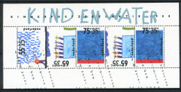 NEDERLAND 1418 Gestempeld Blok 1988 - Kinderzegels, Kind En Water - Bloks