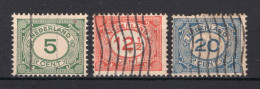 NEDERLAND 107/109 Gestempeld 1921-1922 - Cijfer -2 - Used Stamps