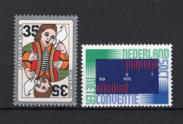 NEDERLAND 1075/1076 MNH 1975 - Int. Jaar Van De Vrouw, Meterconventie - Unused Stamps