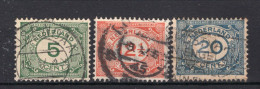 NEDERLAND 107/109 Gestempeld 1921-1922 - Cijfer -1 - Oblitérés