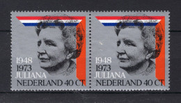 NEDERLAND 1036 MNH 1973 - 25 Jarig Regeringsjubileum Juliana (2 Stuks) -1 - Unused Stamps