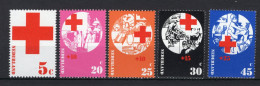 NEDERLAND 1015/1019 MNH 1972 - Rode Kruiszegels - Nuovi