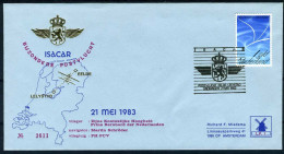 NEDERLAND BIJZONDERE POSTVLUCHT PRINS BERNHARD 21/05/1983 - Luchtpost