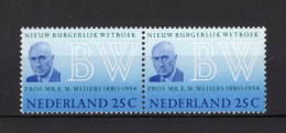 NEDERLAND 963 MNH 1970 - Nieuw Burgerlijk Wetboek (2 Stuks) - Nuevos