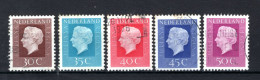 NEDERLAND 941/945 Gestempeld 1971-1976 - Koningin Juliana - Oblitérés