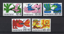 NEDERLAND 912/916 MNH 1968 - Kinderzegels, Sprookjesfiguren - Neufs