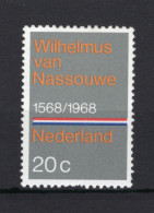 NEDERLAND 908 MNH 1968 - 400 Jaar Wilhelmus (volkslied) -2 - Ungebraucht