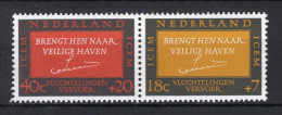 NEDERLAND 856/857 MNH 1966 - Vluchtelingen (ICEM) -1 - Nuovi