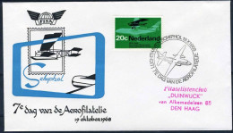 NEDERLAND 7e DAG VAN DE AEROFILATELIE 19/10/1968 -1 - Airmail