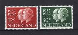 NEDERLAND 764/765 MH 1962 - Zilveren Huwelijk Juliana En Bernard - Ongebruikt