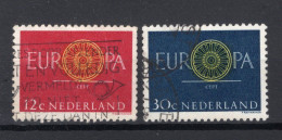 NEDERLAND 745/746 Gestempeld 1960 - Europa CEPT - Gebraucht