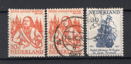 NEDERLAND 693/694 Gestempeld 1957 - De Ruyter-zegels - Usados