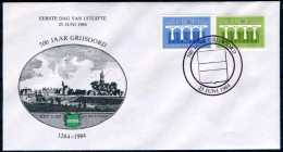 NEDERLAND 700 Jaar Grijsoord FDC 25/06/1984 - Cartas & Documentos