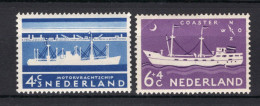 NEDERLAND 688/689 MH 1957 - Zomerzegels, Schepen - Neufs