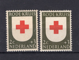 NEDERLAND 607 MH 1953 - Rode Kruiszegels (2 Stuks) - Unused Stamps