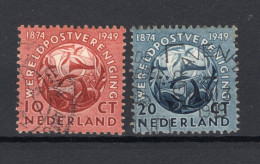 NEDERLAND 542/543 Gestempeld 1949 - 75 Jaar Werelpostvereniging -1 - Gebraucht