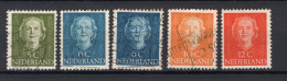 NEDERLAND 518/521 Gestempeld 1949-1951 - Koningin Juliana - Oblitérés