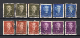 NEDERLAND 523/526 Gestempeld 1949-1951 - Koningin Juliana (3 Stuks) - Used Stamps