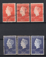 NEDERLAND 504/505 Gestempeld 1948 - 50 Jarig Jubileum Koningin Wilhelmina - Gebruikt