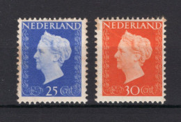 NEDERLAND 483/484 MH 1947-1948 - Koningin Wilhelmina - Unused Stamps