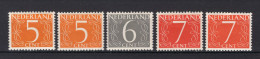 NEDERLAND 465/467 MNH 1946-1957 - Cijfer - Ongebruikt