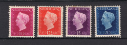 NEDERLAND 478/481 MH 1947-1948 - Koningin Wilhelmina - Ongebruikt