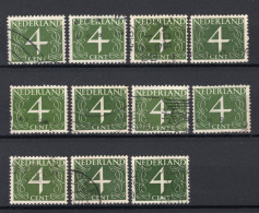 NEDERLAND 464 Gestempeld 1946 - Cijfer (11 Stuks) -3 - Usati