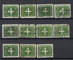 NEDERLAND 464 Gestempeld 1946 - Cijfer (11 Stuks) -2 - Gebruikt