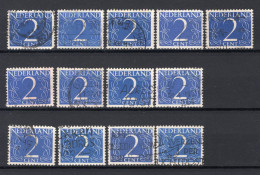 NEDERLAND 461 Gestempeld 1946 - Cijfer (13 Stuks) - Oblitérés
