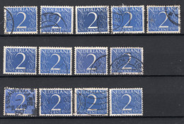 NEDERLAND 461 Gestempeld 1946 - Cijfer (13 Stuks) -1 - Usados