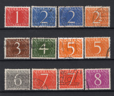 NEDERLAND 460/468 Gestempeld 1946 - Cijfer - Usati