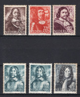 NEDERLAND 417/421 MH 1943-1944 - Zeehelden - Unused Stamps