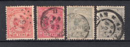 NEDERLAND 37/38 Gestempeld 1891-1894 - Prinses Wilhelmina (2 Stuks) - Used Stamps