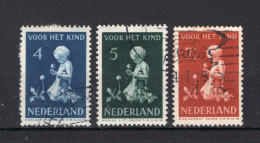 NEDERLAND 376/378 Gestempeld 1940 - Kinderzegels - Oblitérés