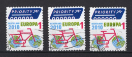NEDERLAND 2742 Gestempeld 2010 - Europ En Buiten Europa Priority (3 Stuks) - Used Stamps