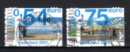NEDERLAND 2063/2064° Gestempeld 2002 - Eurozegels - Oblitérés