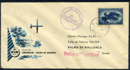 NEDERLAND 1e VLUCHT AMSTERDAM - PALMA DE MALLORCA 26/04/1956 - Posta Aerea