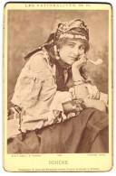 Fotografie E. Vogelsang, München, Dame In Tracht Aus Böhmen, Zigeunerin, Bohème, Les Nationalites  - Anonymous Persons